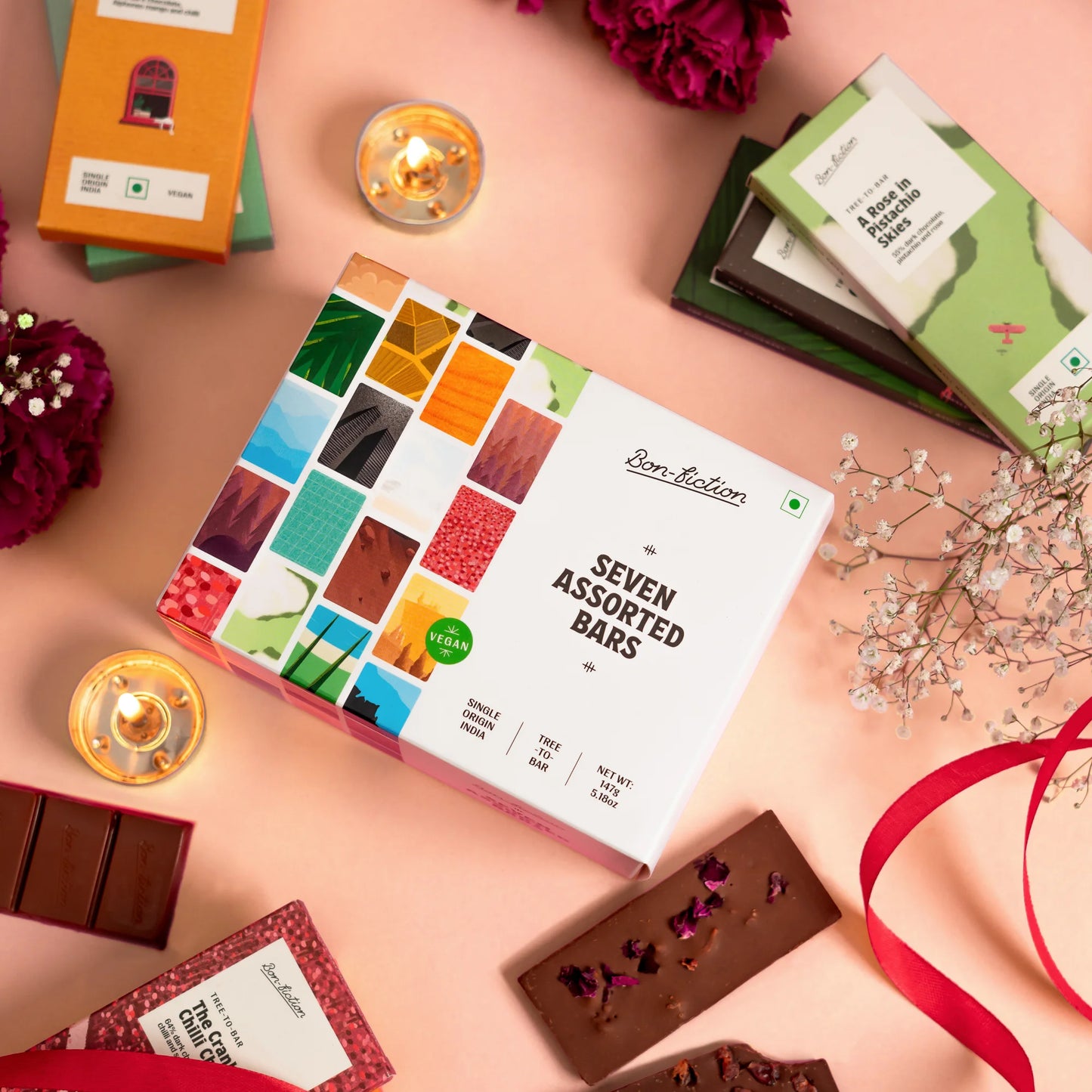 Seven Assorted Chocolate Bars Retail Pack