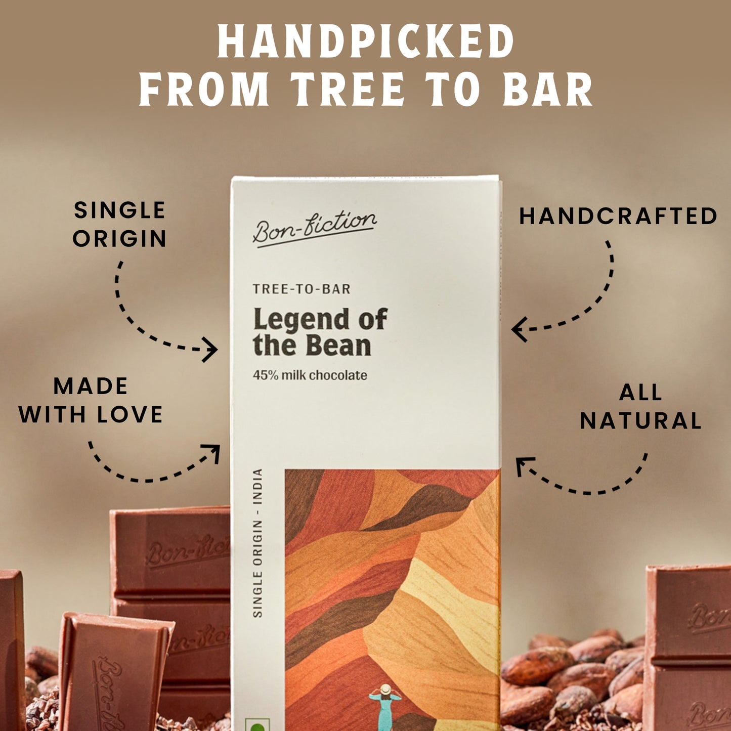 Legend Of The Bean - 45% Milk Chocolate - Pack of 3