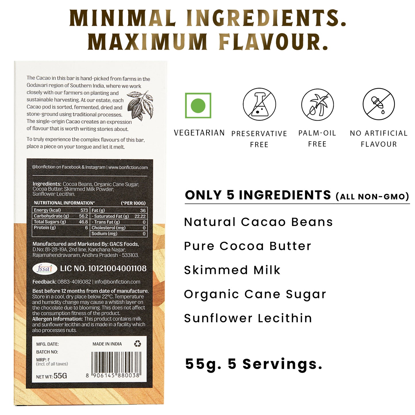 Legend Of The Bean - 45% Milk Chocolate - Pack of 3
