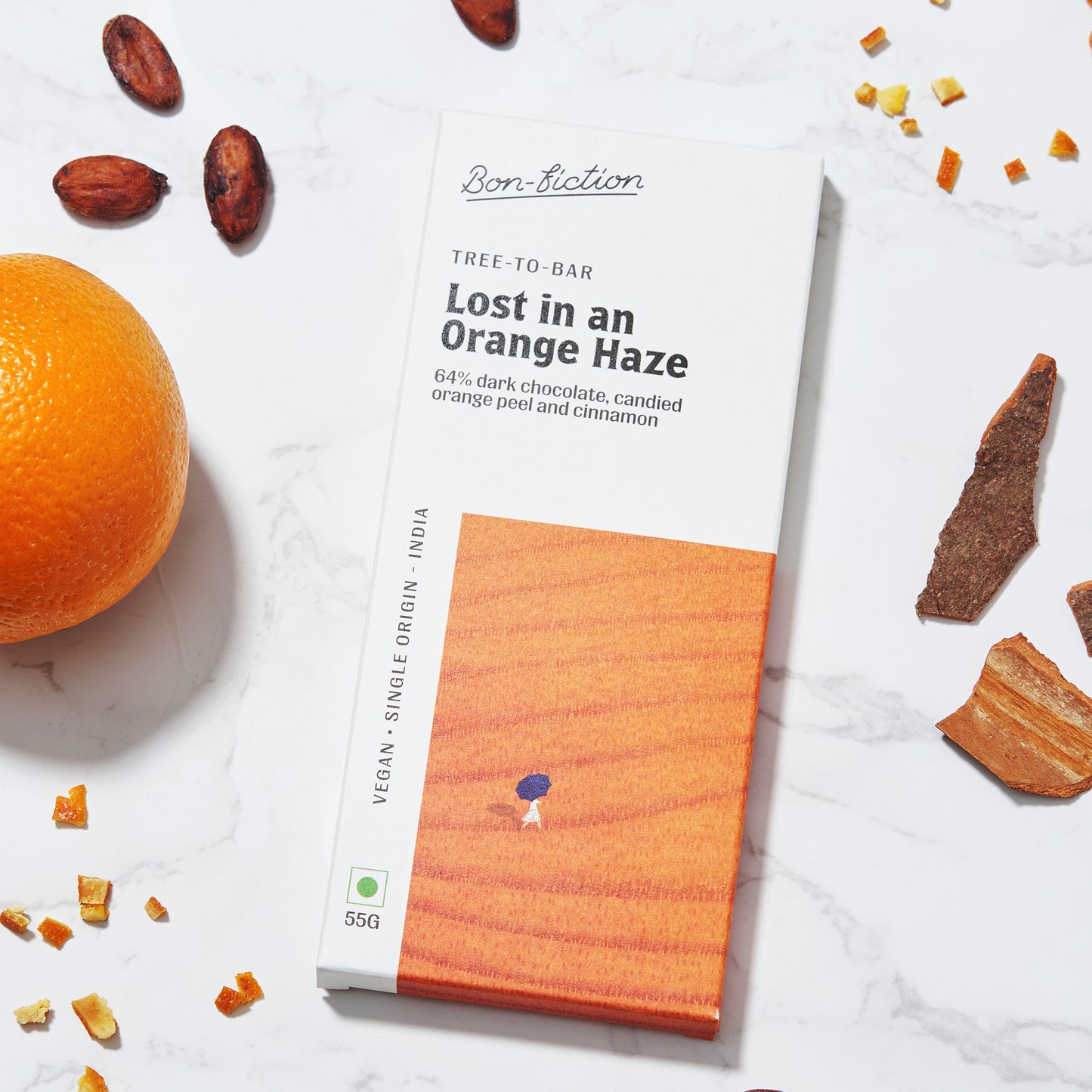 Lost In An Orange Haze - 64% Dark Orange Cinnamon Chocolate - Pack of 3
