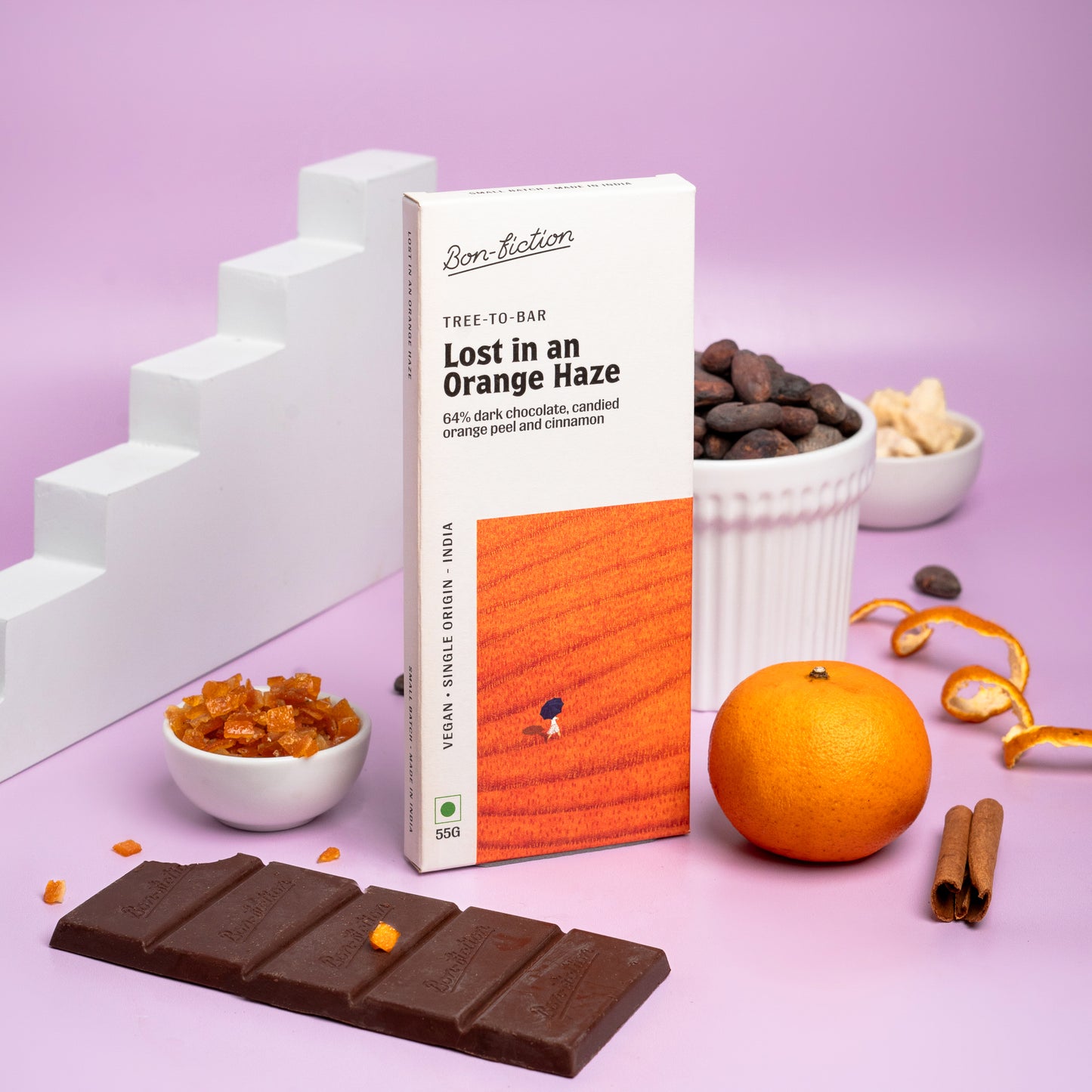 Lost In An Orange Haze -  64% Dark Orange  Cinnamon Chocolate