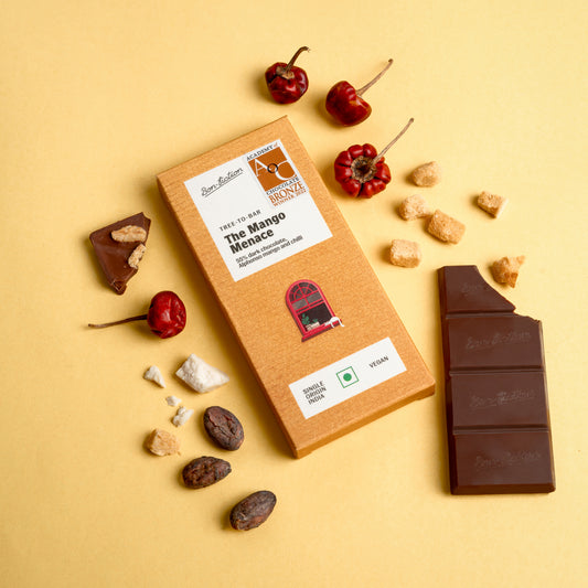 The Mango Menace - 55% Dark Alphonso Mango Chilli Chocolate - Mini