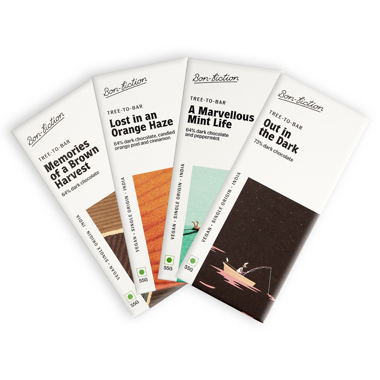 Dark Chocolate Combo 3 - Vegan, Pack of 4