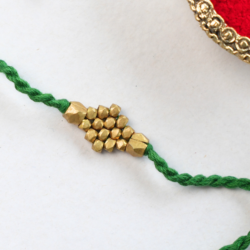 Green Beaded Rakhi