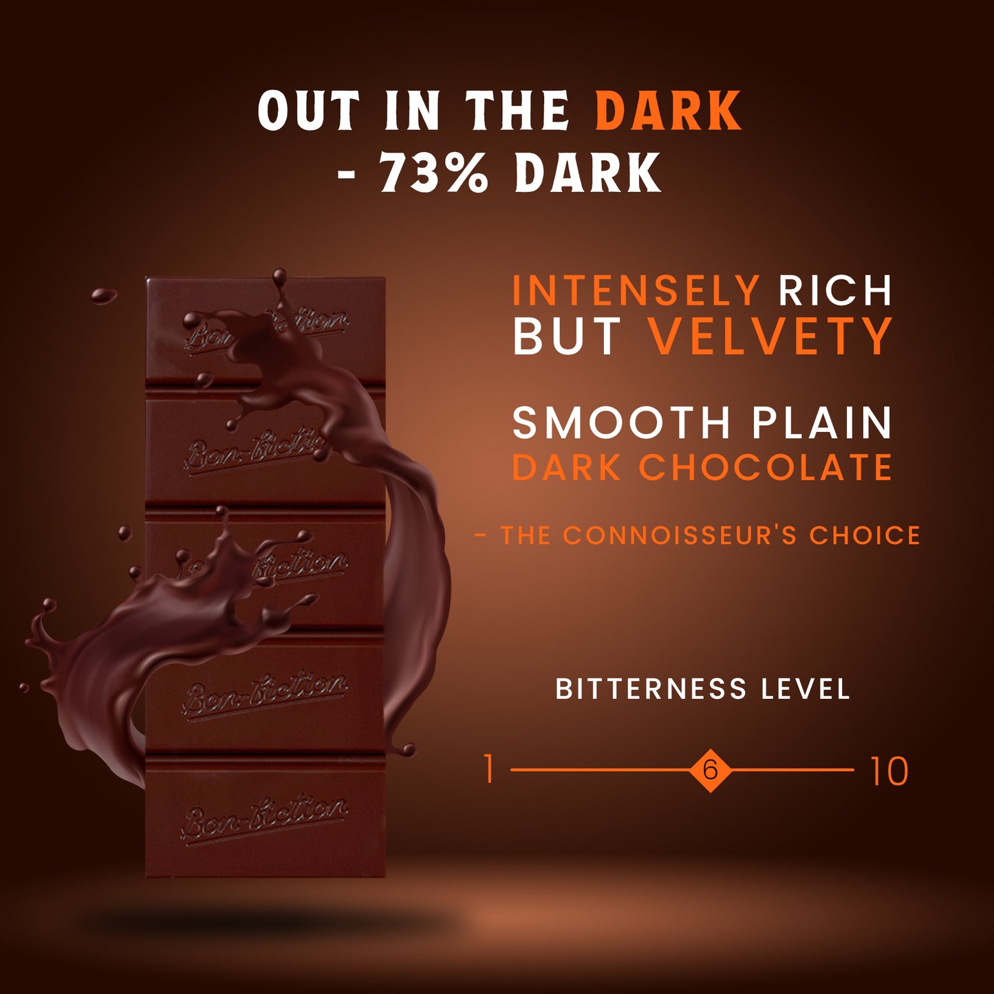 Out in the Dark - 73% Dark Chocolate - Pack of 3