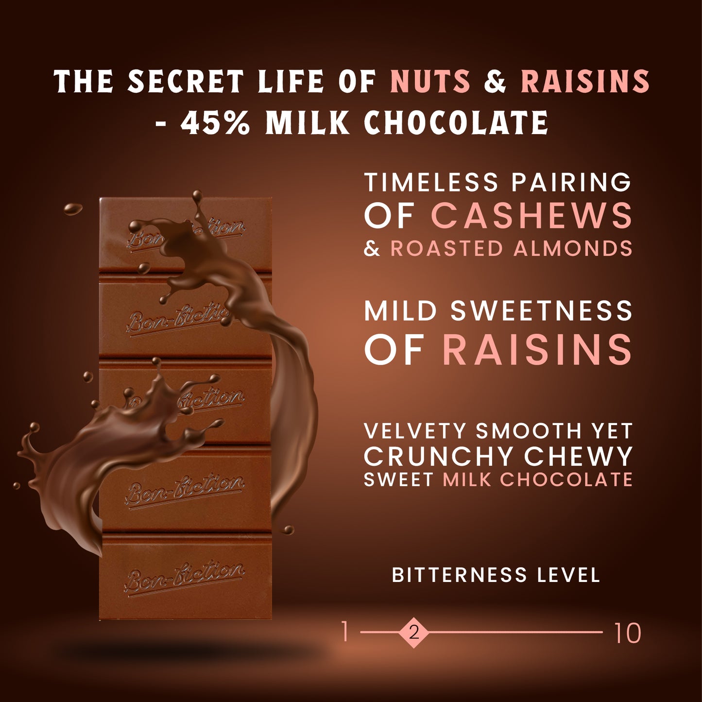 The Secret Life of Nuts and Raisins - 45% Milk Fruit & Nut Chocolate - Pack of 3