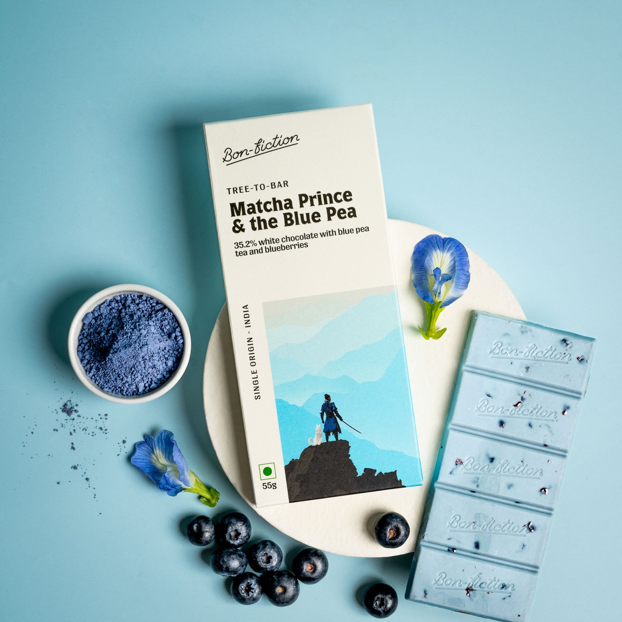 Matcha Prince Matcha Prince and The Blue Pea - White chocolate with Blue pea tea and ...