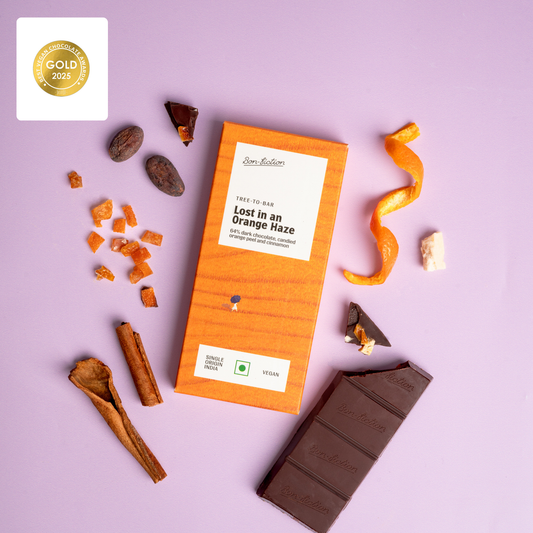 Lost in An Orange Haze - 64% Dark Orange Cinnamon Chocolate - Mini's