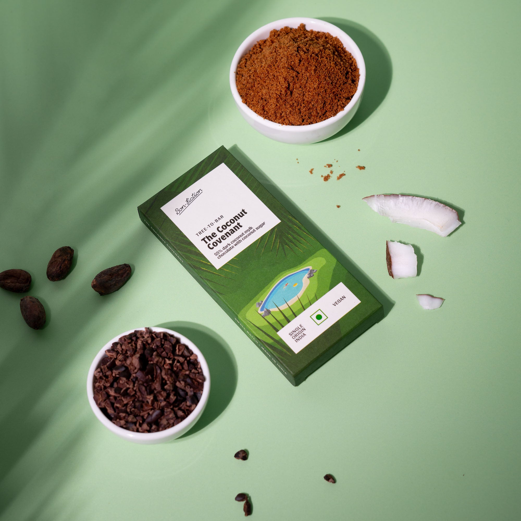 The Coconut Covenant- 55% Dark Coconut Mylk And Coconut Sugar - Mini's