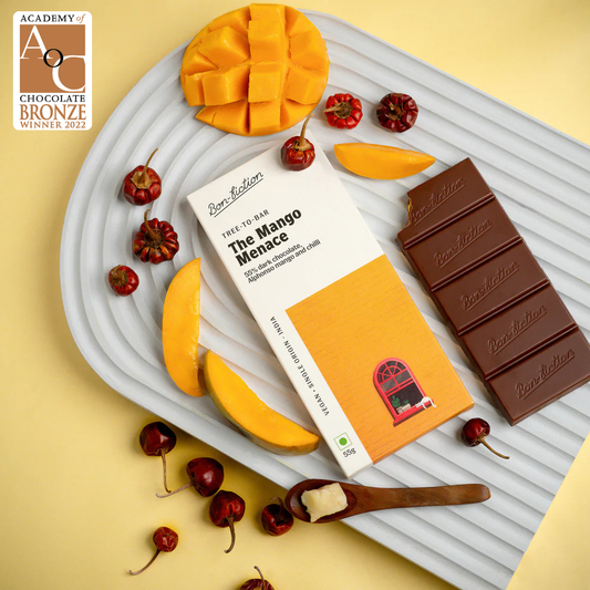 The Mango Menace - 55% Dark Alphonso Mango Chilli Chocolate