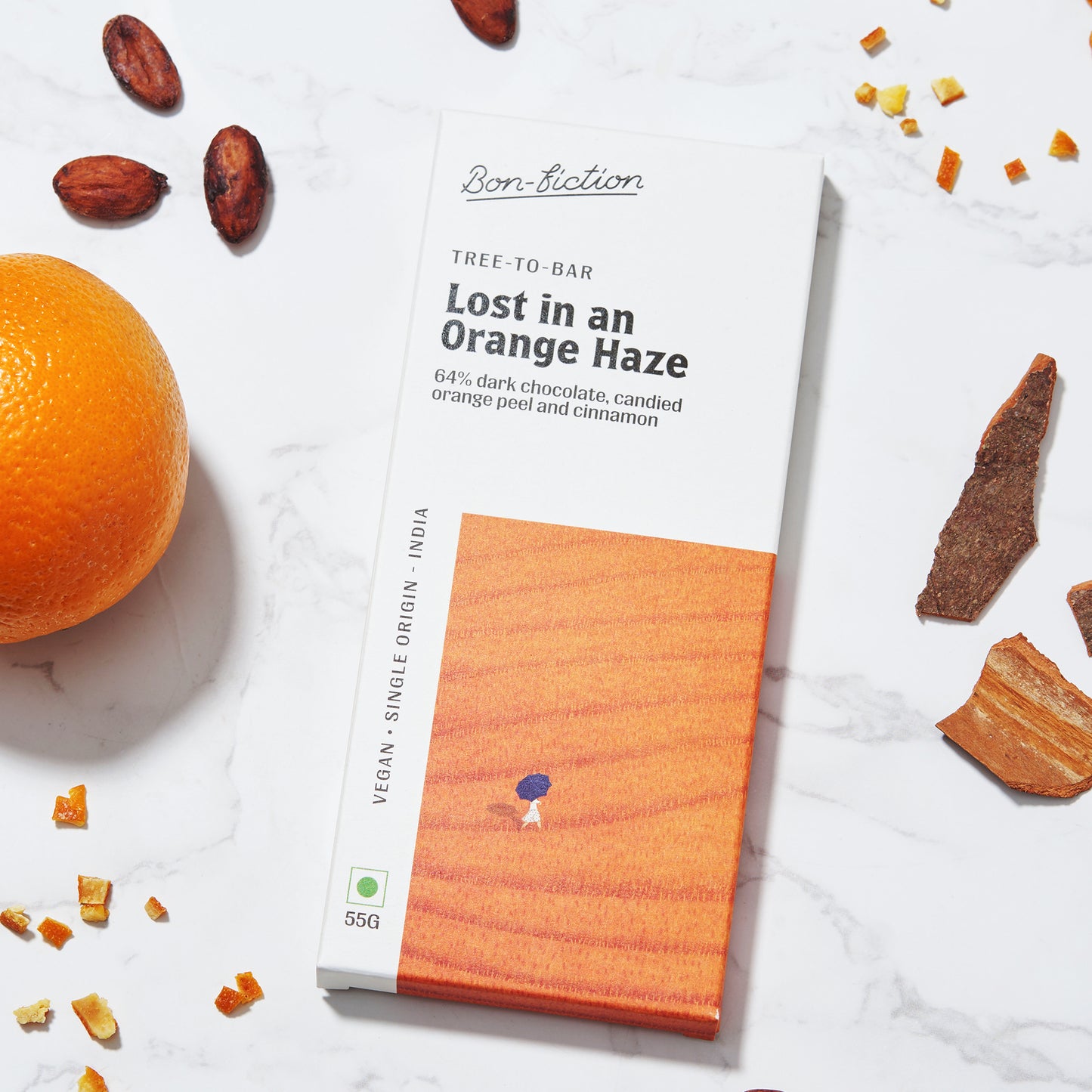 Lost In An Orange Haze -  64% Dark Orange  Cinnamon Chocolate