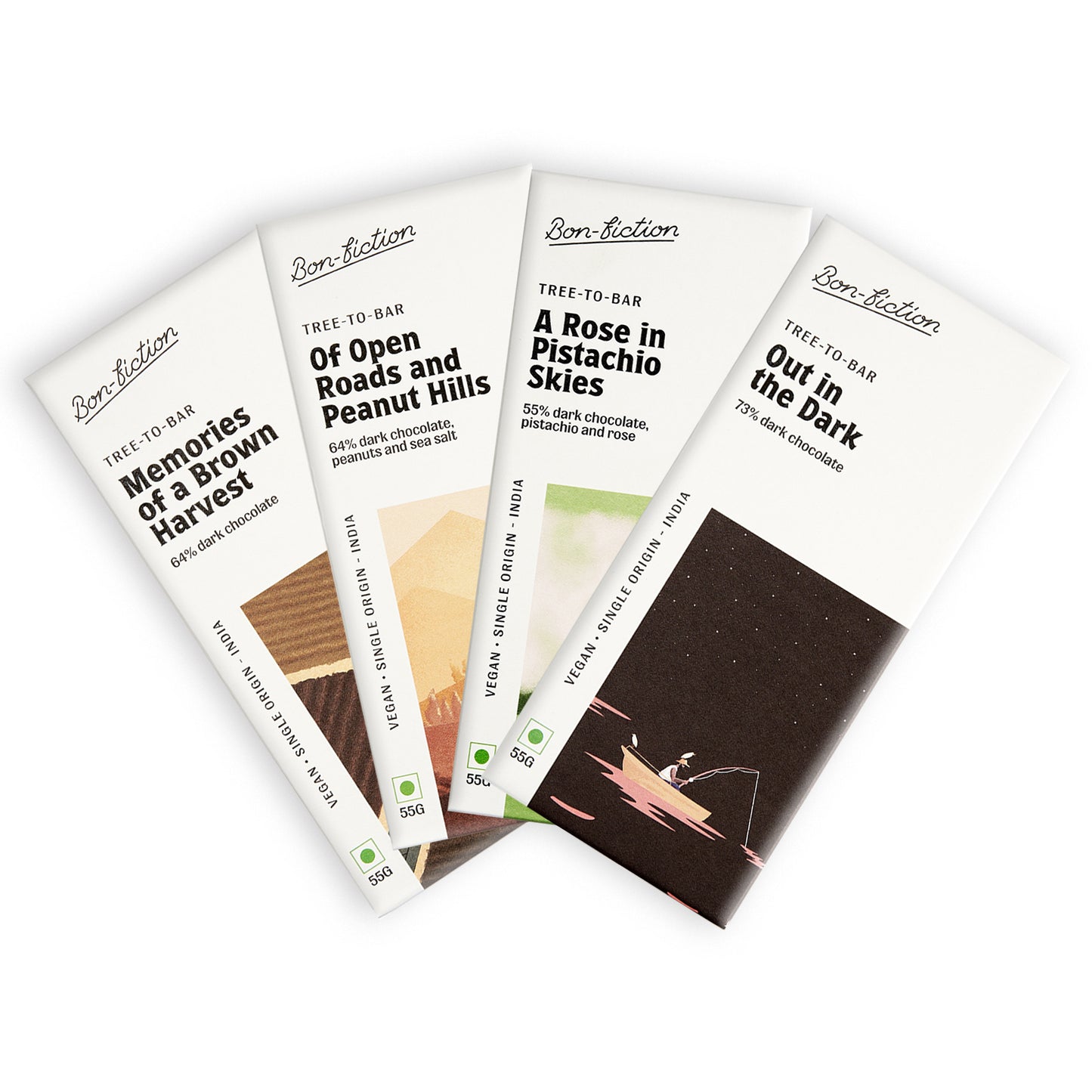 Dark Chocolate Combo 2 - Vegan, Pack of 4
